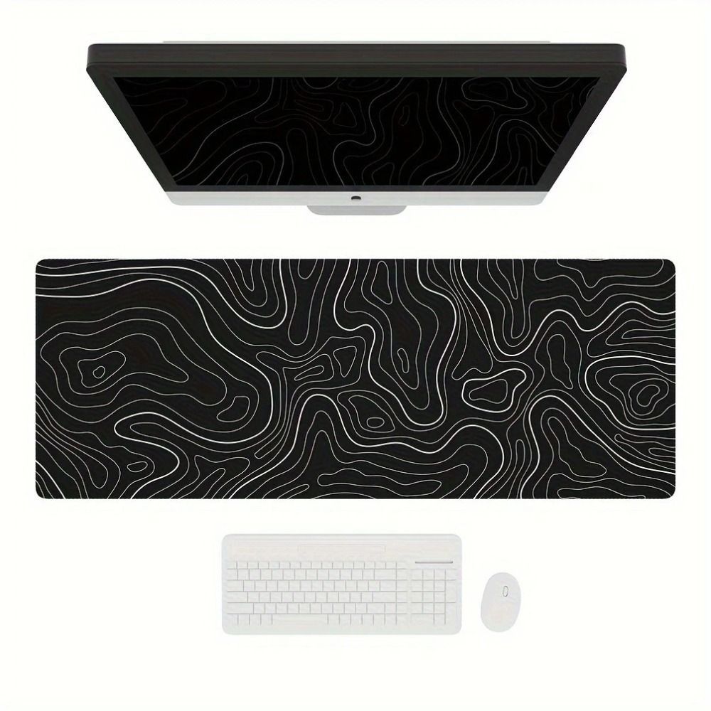 Gaming Keyboard And Mouse - لوحة ماوس للألعاب احترافية بتصميم طبوغرافي،