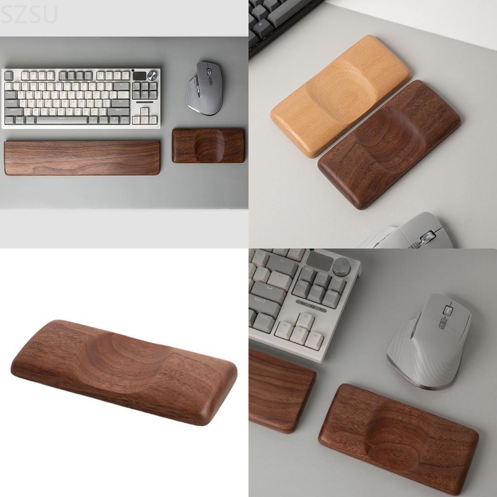 Wrist Rest Wood - مسند معصم خشبي للماوس من SZSU