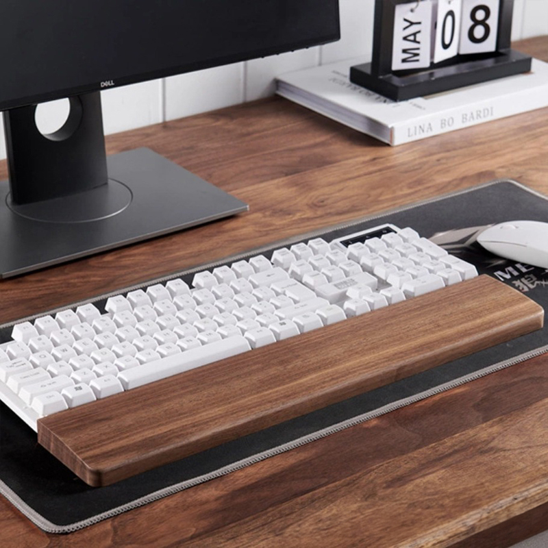 Wrist Rest Wood - حامل يد لوحة مفاتيح من الخشب