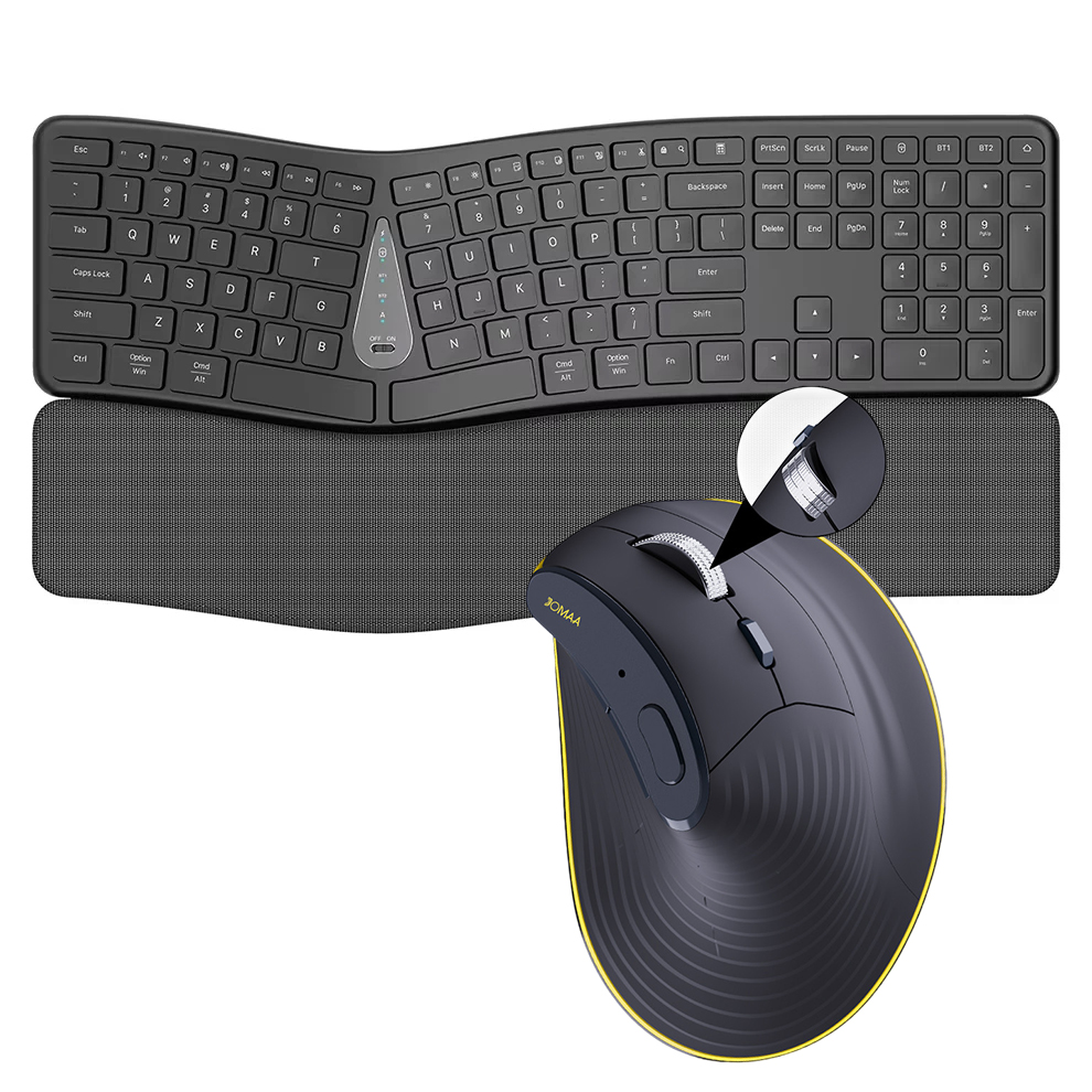 Gaming Keyboard Mouse Combo - مجموعة ماوس لوحة مفاتيح لاسلكية 2.4G،