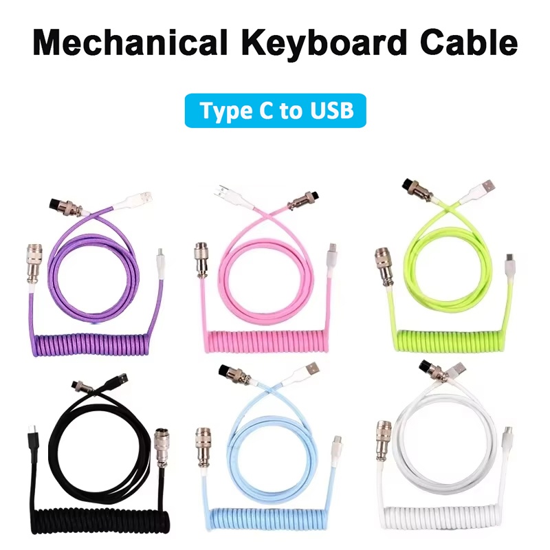 كابل لوحة مفاتيح ميكانيكية ملف - مراجعة Gaming Keyboard Type C وسعره