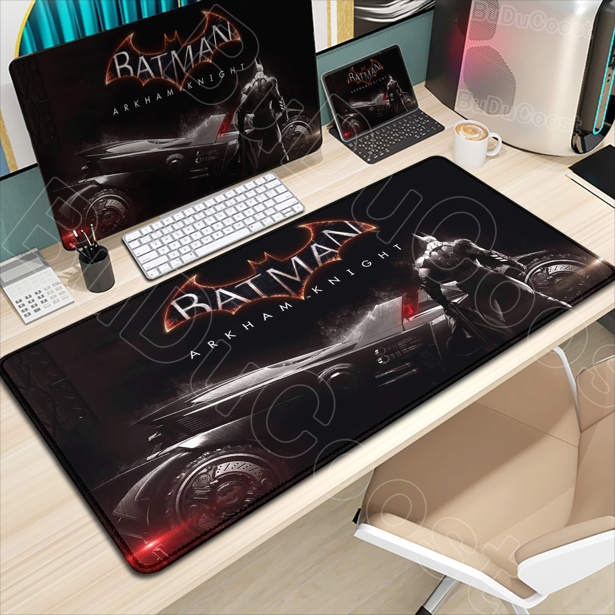 B-Batman ماوس الوسادة HD كبير  - مراجعة Gaming Keyboard Higround وسعره