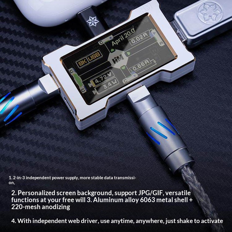 كابل Huahuo X Hmhub 8k Aviator - مراجعة Gaming Keyboard Magnetic Switches وسعره