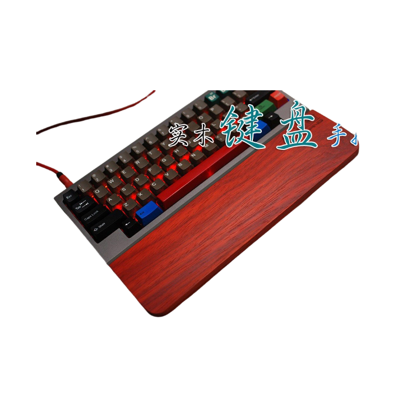لوحة المفاتيح الميكانيكية Pada - مراجعة Wrist Rest Wood وسعره