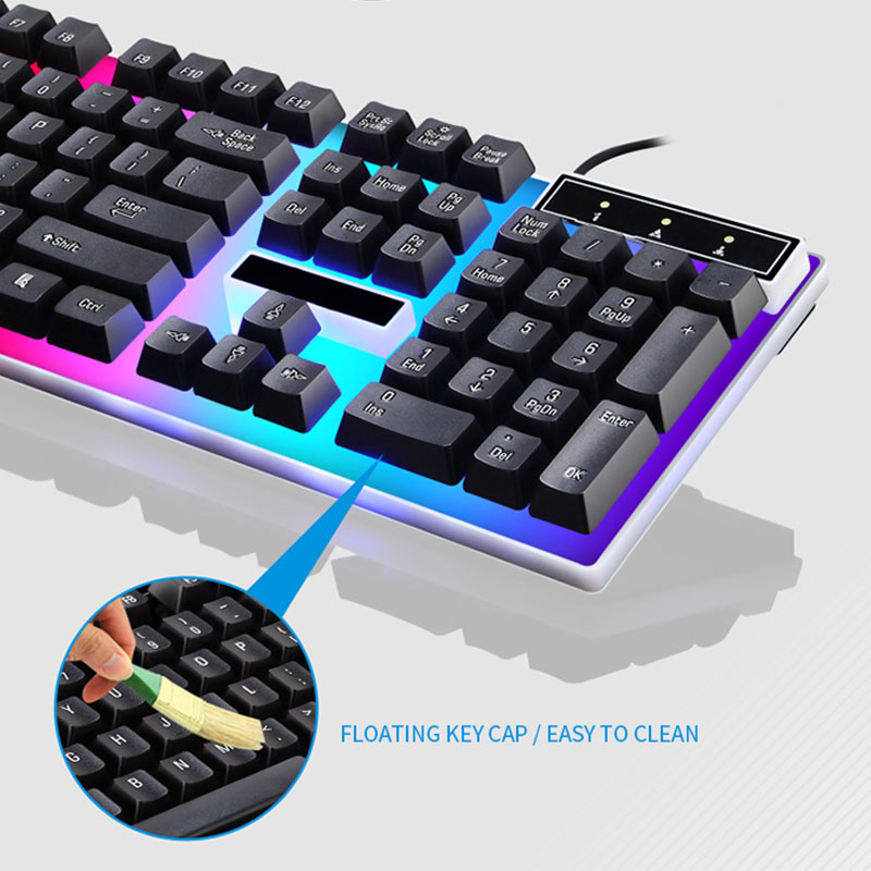 RGB الألعاب لوحة المفاتيح ألعا - مراجعة Gaming Keyboard Mouse Combo وسعره