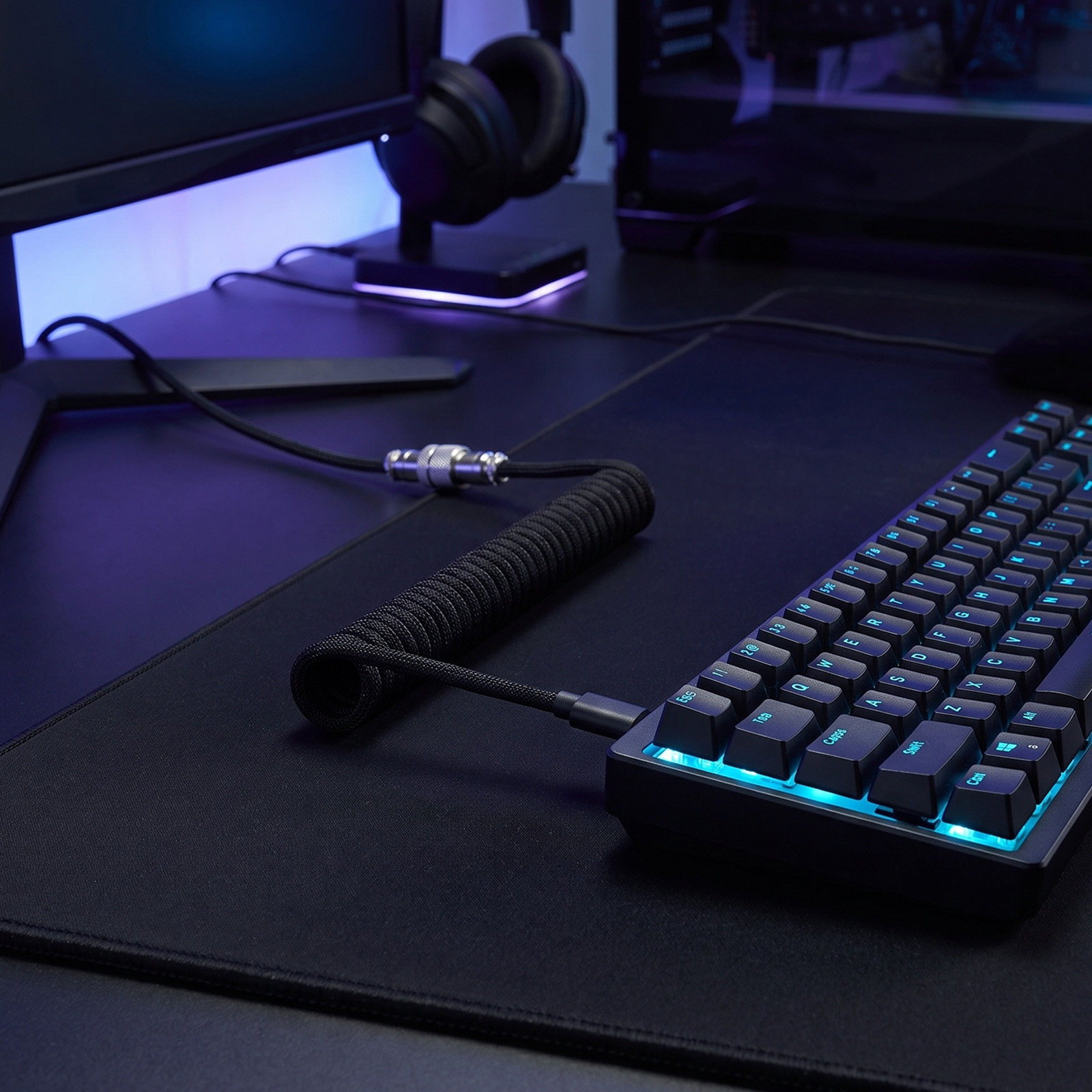 كابل لوحة مفاتيح ميكانيكية ملف - مراجعة Gaming Keyboard Extension وسعره