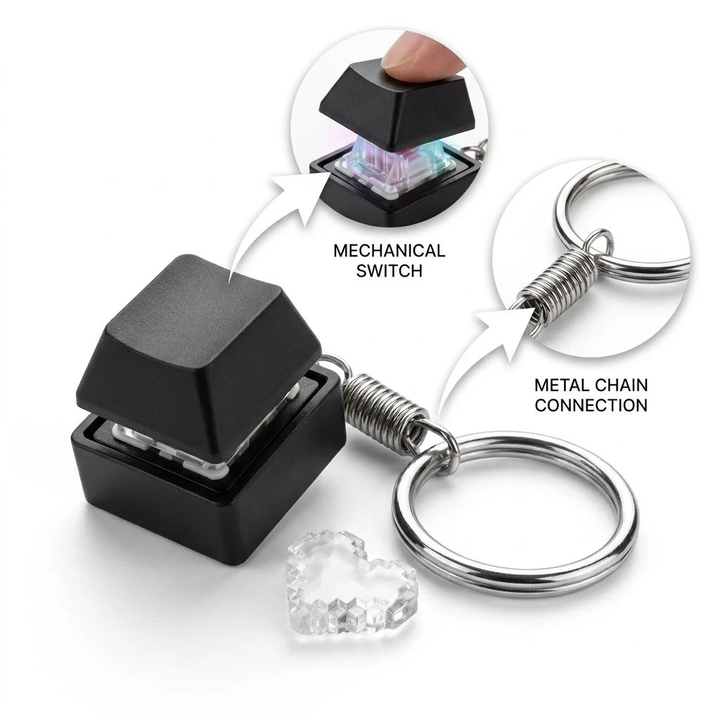 لوحة مفاتيح RGB صغيرة على شكل  - مراجعة Mechanical Switch Tester وسعره