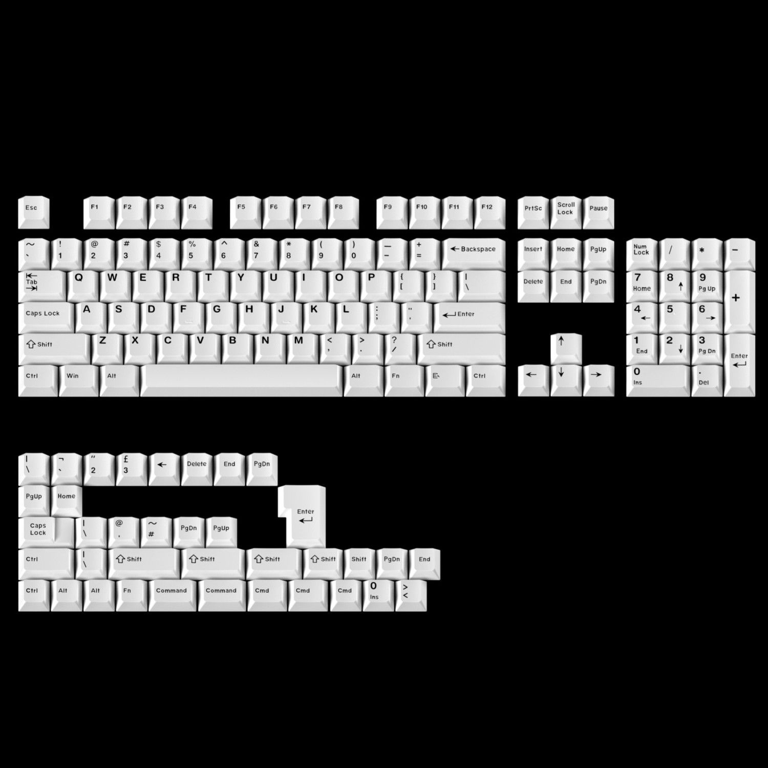 أغطية مفاتيح بيضاء نقية بتصميم - مراجعة Gaming Keyboard Extension وسعره