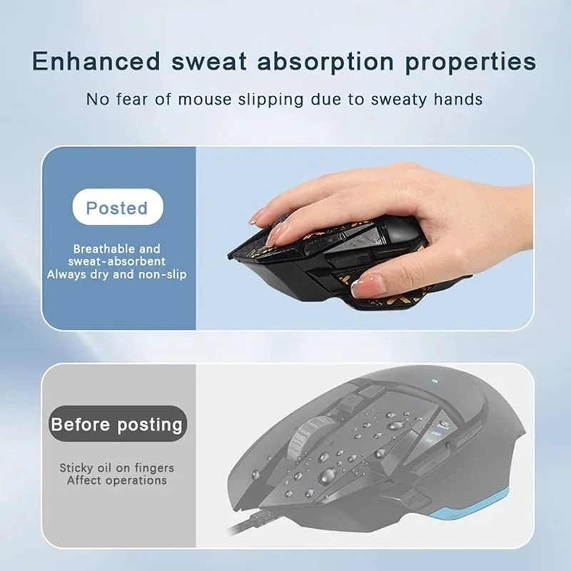 مجموعة شريط مانع للانزلاق لفأر - مراجعة Logitech Mouse G502 وسعره